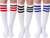 Aukštos elastinės sportinės pusinės kilpinės kojinės